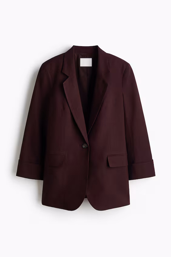 Пиджак из смеси льна