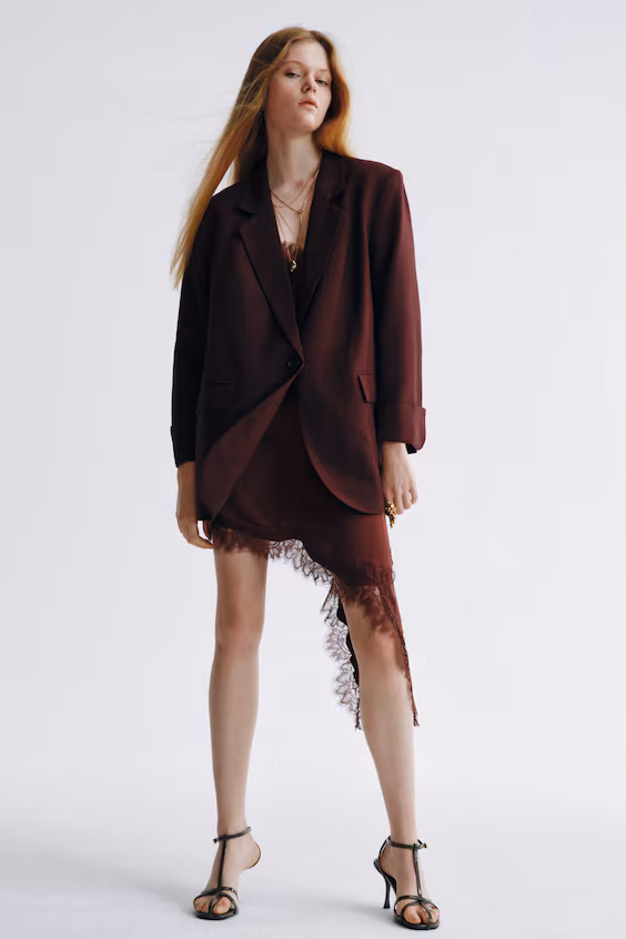 Пиджак из смеси льна