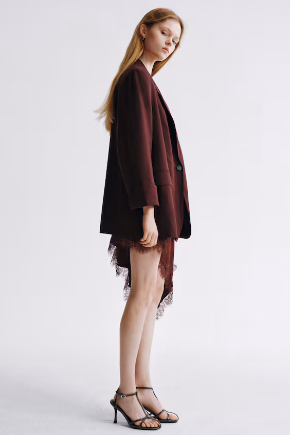 Пиджак из смеси льна