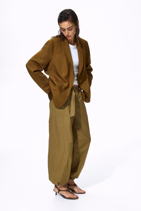 Блейзер из смеси льна