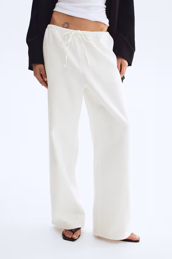 Джинсы из джинсы с завязкой