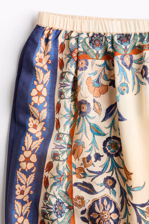 Комфортные принтованные брюки с эластичным поясом h&m