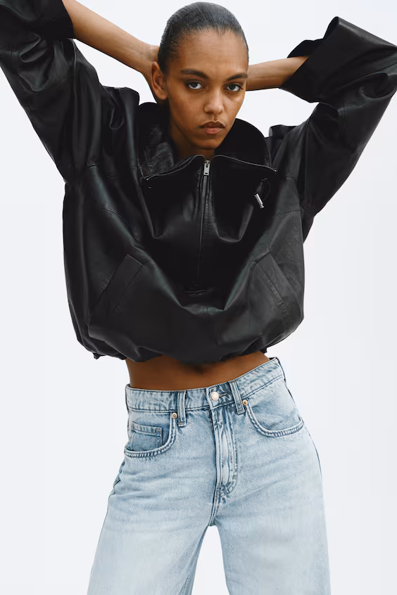 Джинсы прямого кроя с широкой посадкой