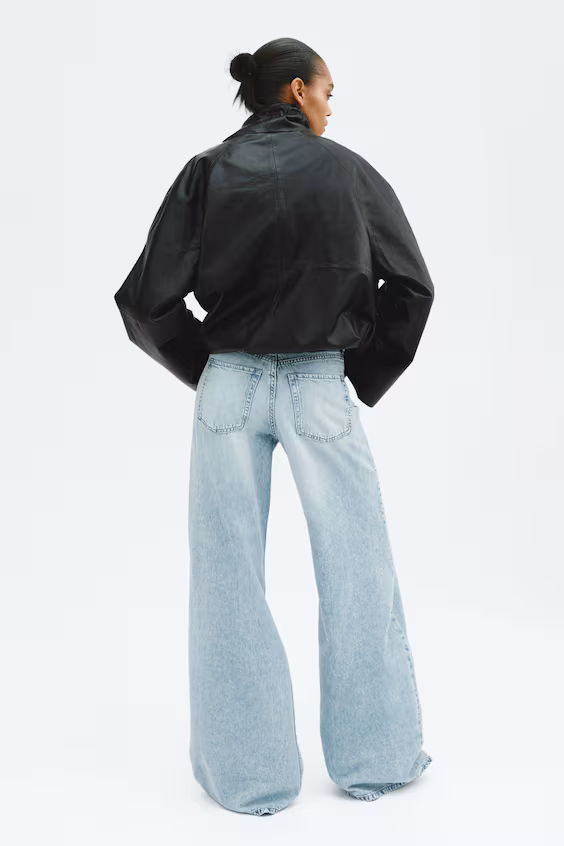 Джинсы прямого кроя с широкой посадкой