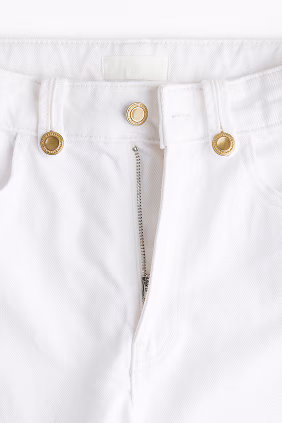 Джинсы широкие высокие