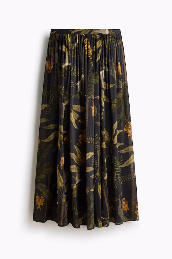 Юбка свободного кроя из вискозного микса