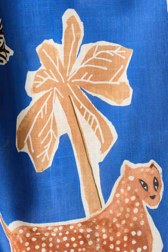 Юбка миди в принтованном дизайне