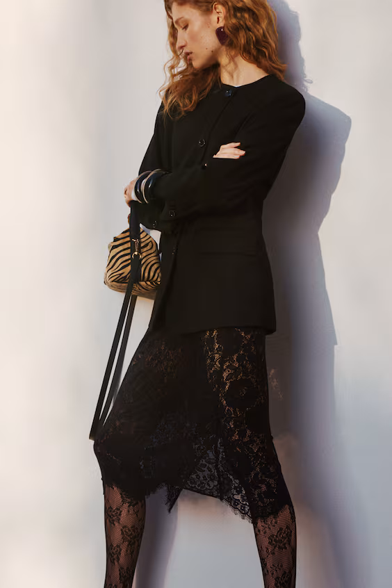 Карандашная юбка из кружева