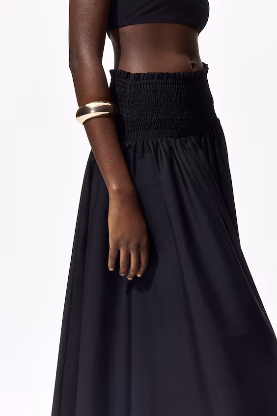 Юбка с утяжкой на поясе