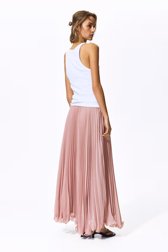 Воздушная плиссированная юбка