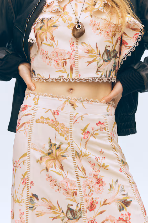 Юбка из смесового льна