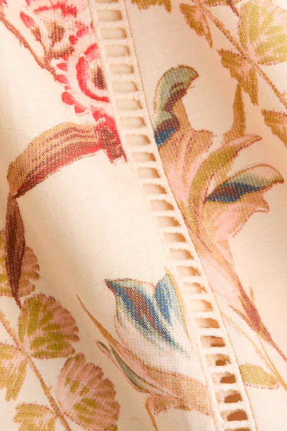 Юбка из смесового льна