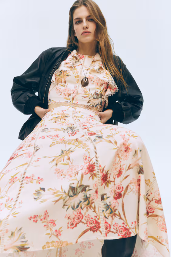 Юбка из смесового льна