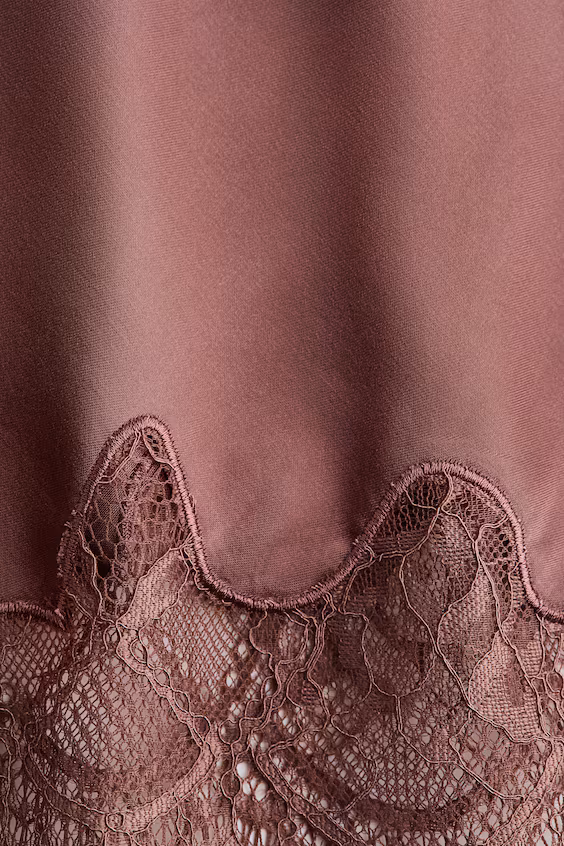 Юбка-слип с кружевом