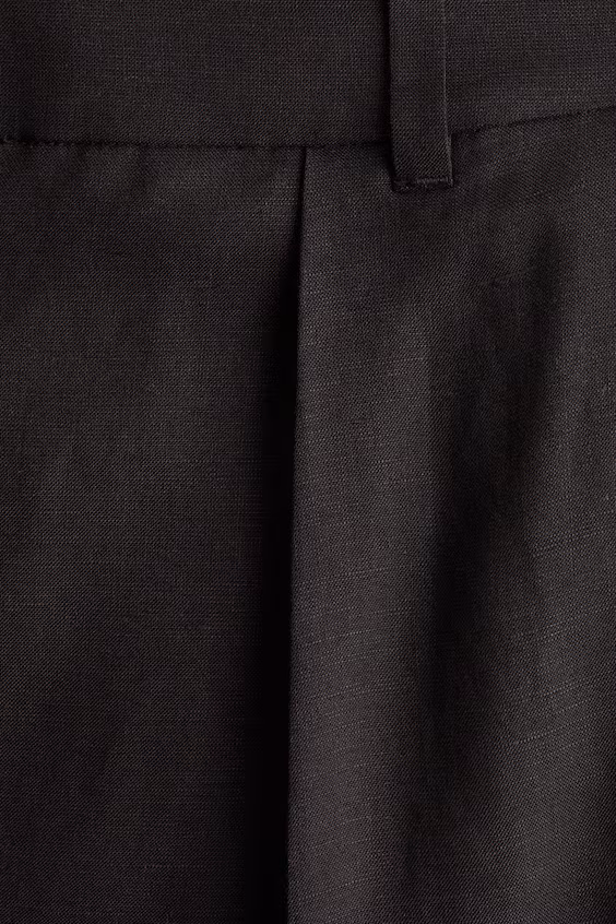 Узкая юбка-карандаш из смесового льна