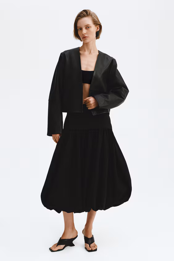 Юбка-баллон миди