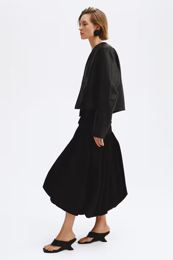 Юбка-баллон миди