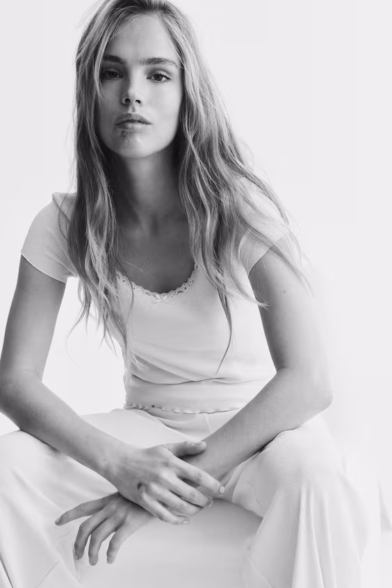 Ребристая пижама