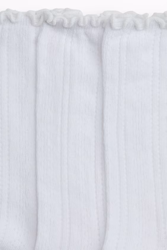 Комплект из 5 пар носков с вязаным узором