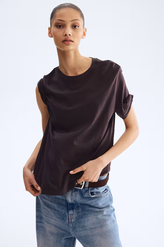 Футболка из шелковистой смеси