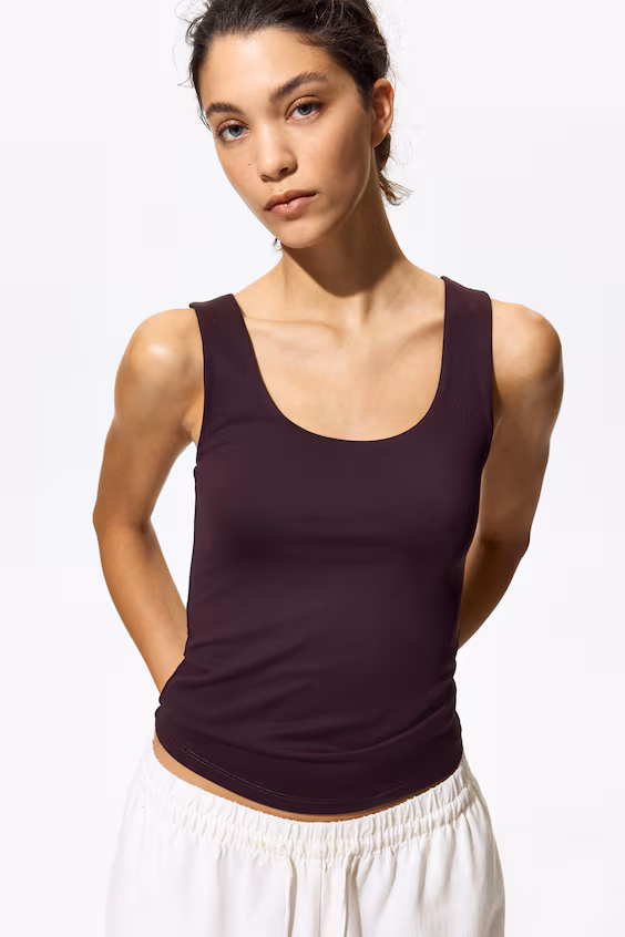 Топ без рукавов из микрофибры