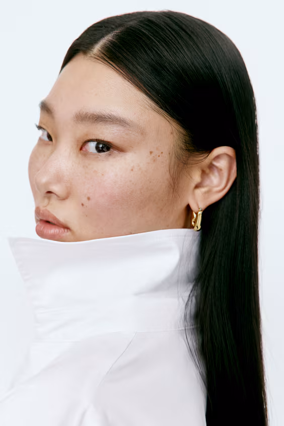 Рубашка силуэта regular из хлопка