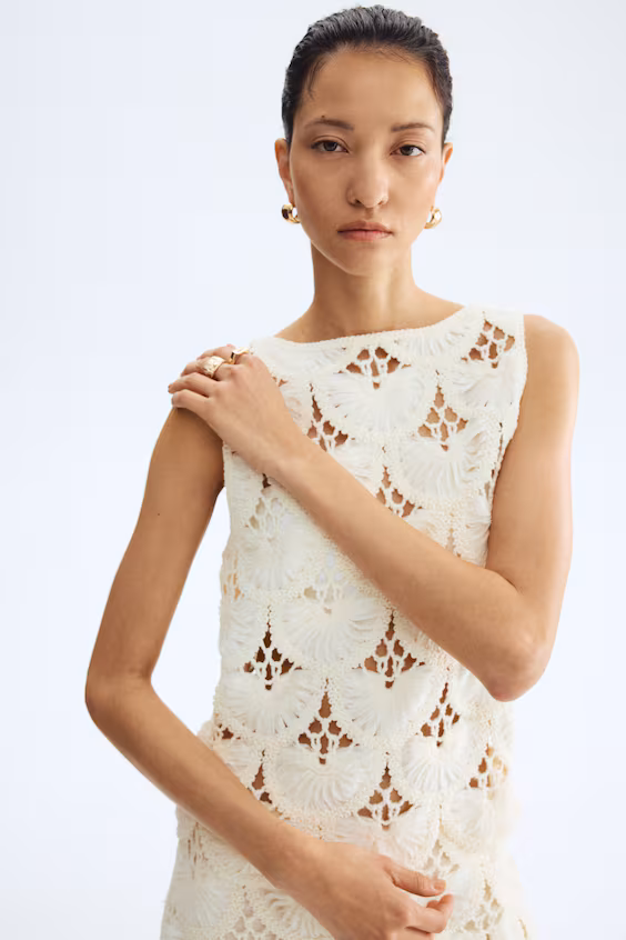 Топ с открытой спиной в стиле крючок