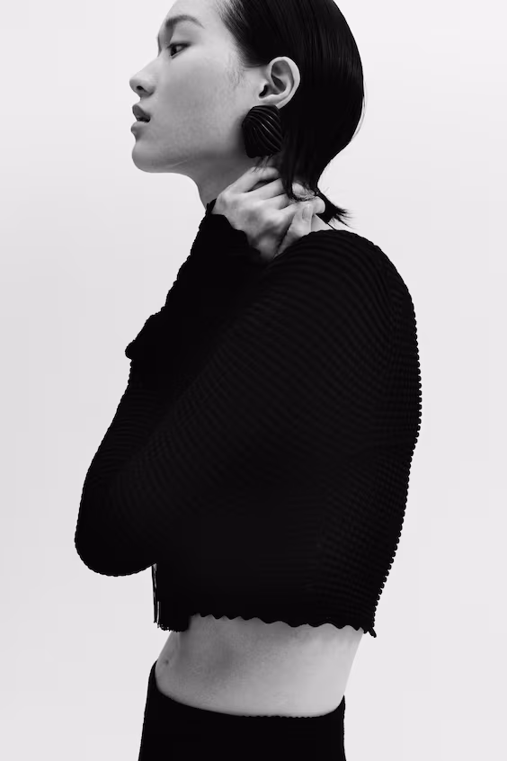 Свитер из ткани с текстурой