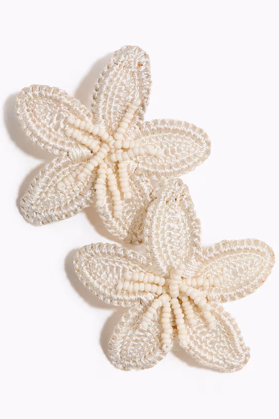 Серьги в форме цветка h&m