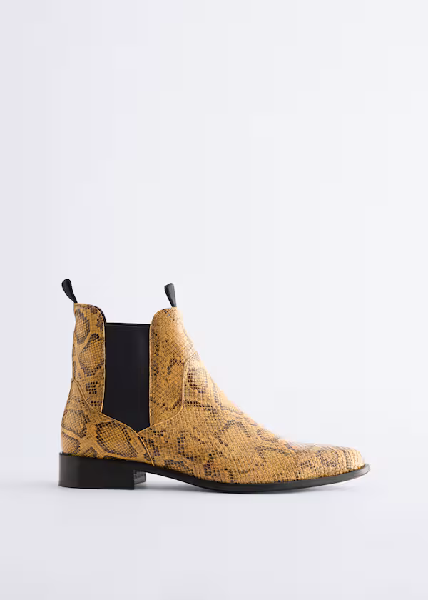 Ботинки челси из кожи с узким носком