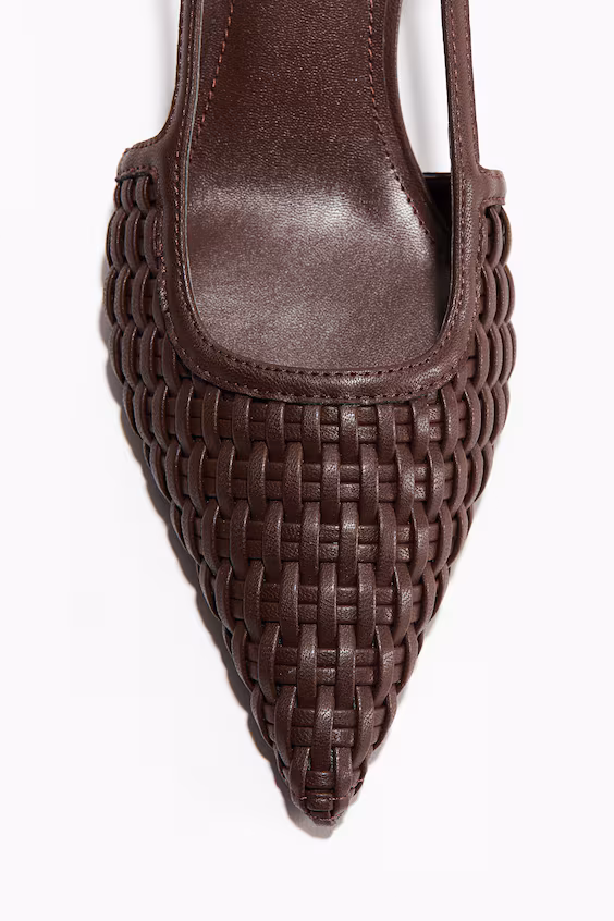 Ботильоны на каблуке котенок с открытым задником