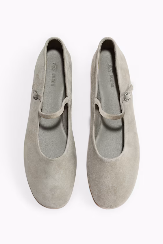 Туфли mary jane из замши h&m