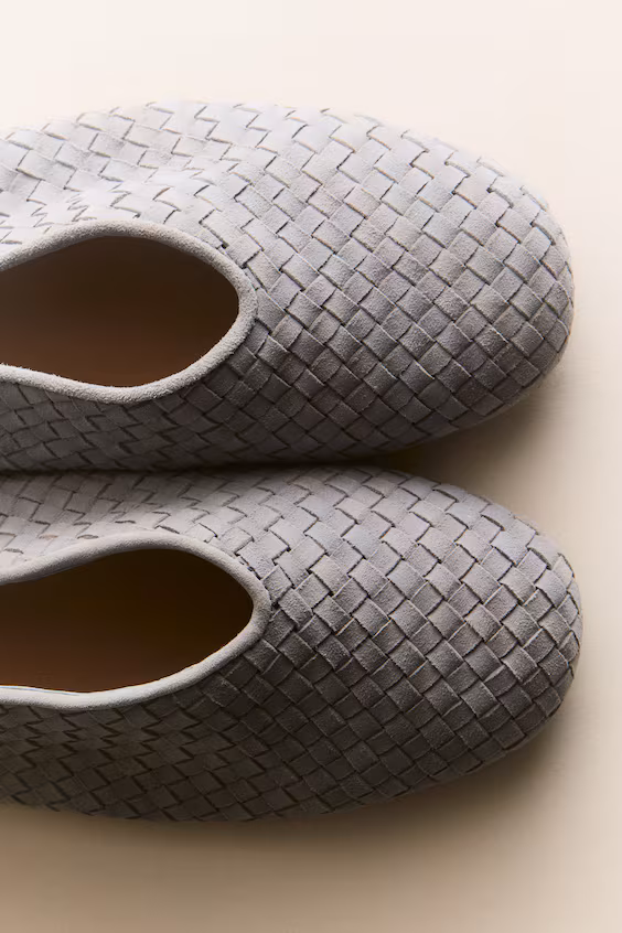 Туфли из плетеной кожи h&m