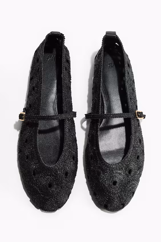 Туфли mary jane из соломы h&m