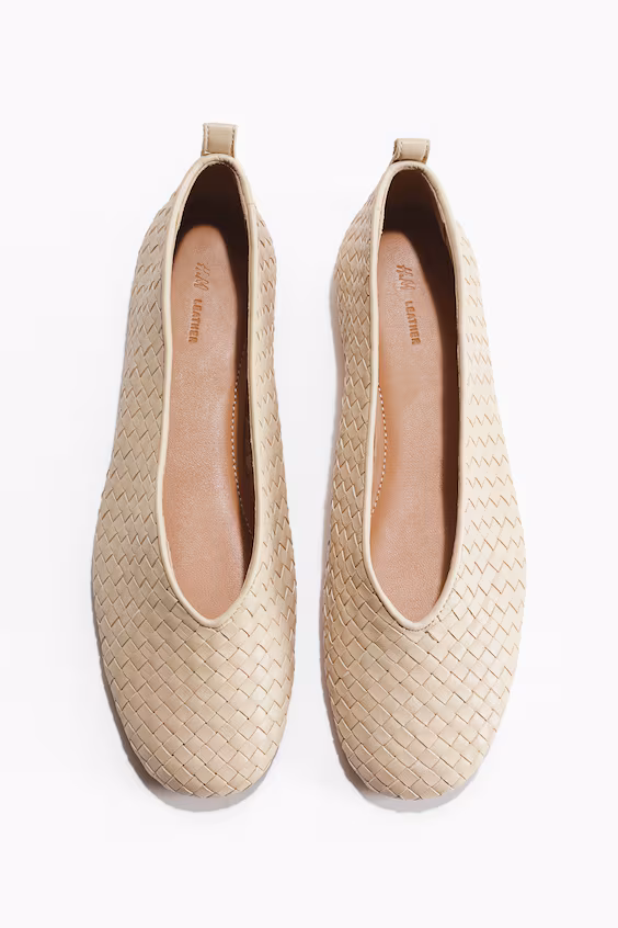 Туфли из плетеной кожи h&m