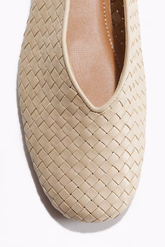 Туфли из плетеной кожи h&m