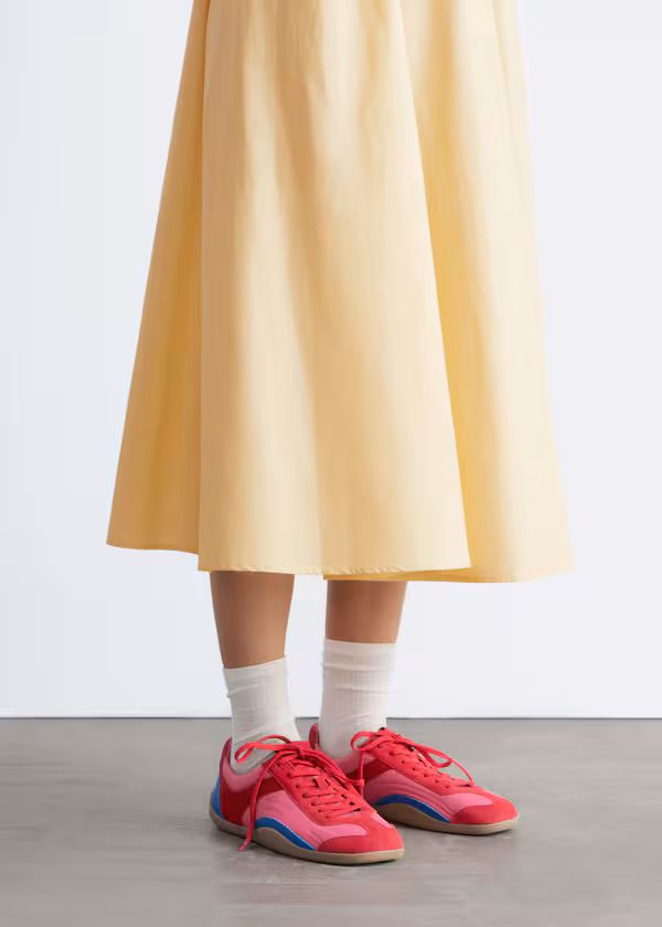 Минималистичные кожаные кроссовки