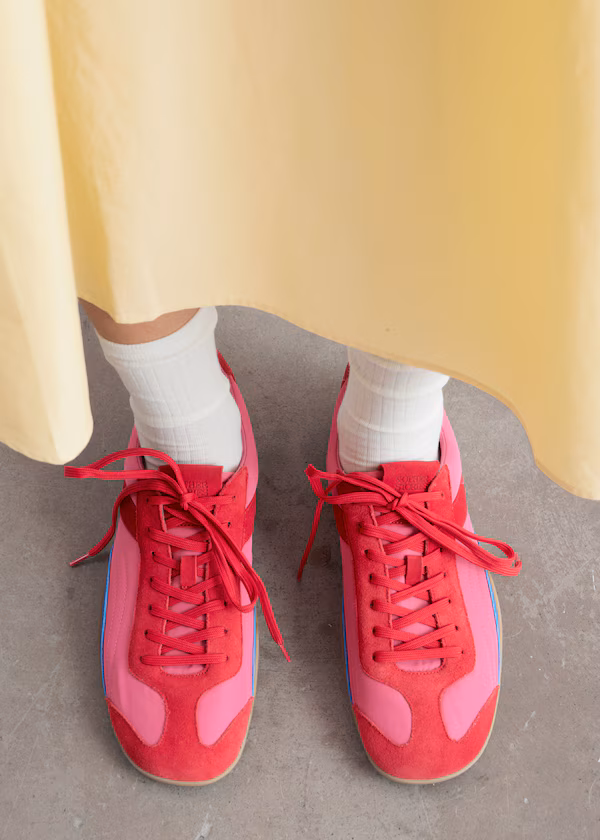 Минималистичные кожаные кроссовки