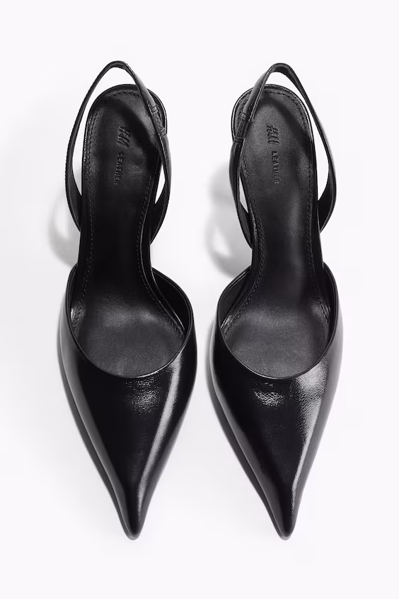 Туфли на острый носок на каблуке