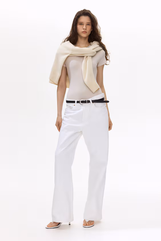 Боди с короткими рукавами из микрофибры