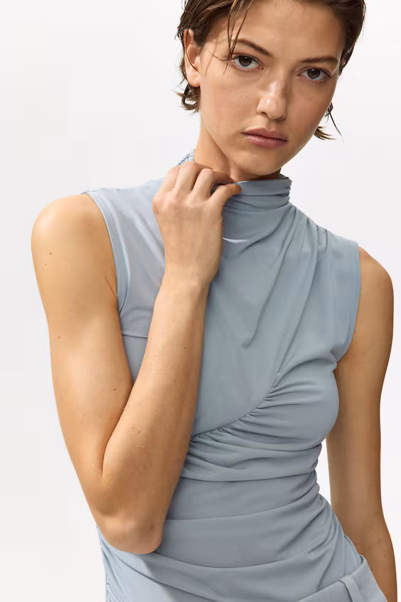 Боди с трусиками и драпировкой