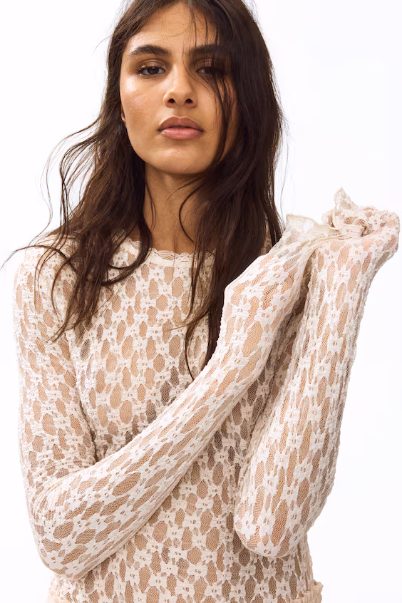 Боди с трусиками и кружевным эффектом