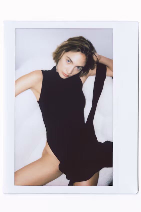 Боди с трусиками и драпировкой