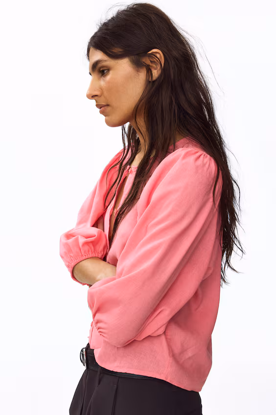 Топ из смеси льна