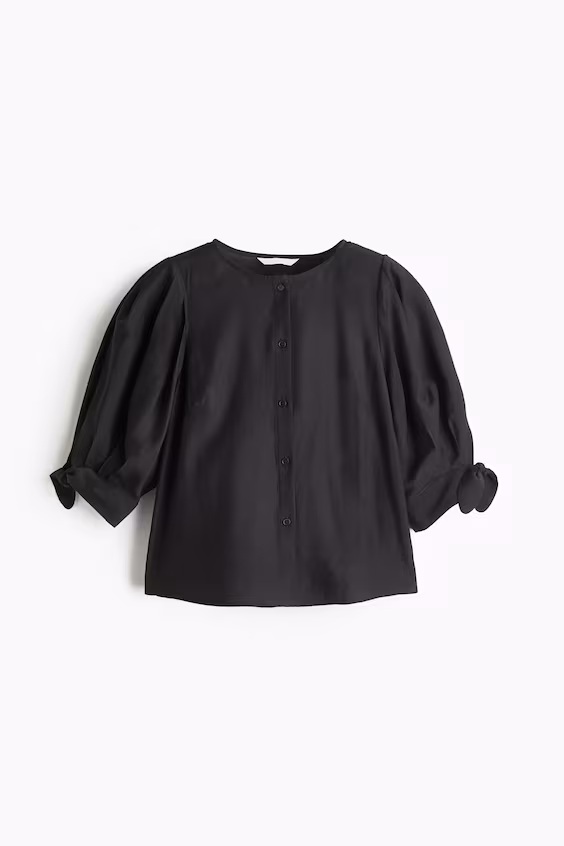 Блуза с рукавами с заполнением