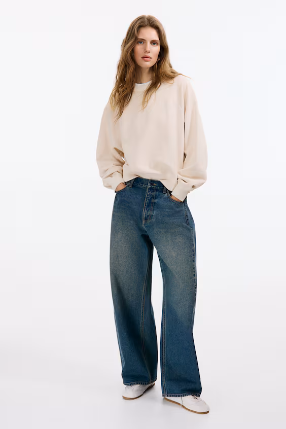 Оверсайз свитшот из хлопка