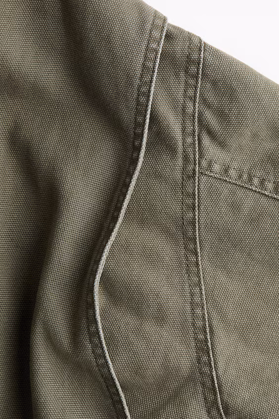 Пуховик из холста