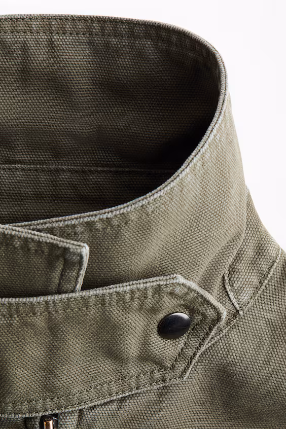 Пуховик из холста