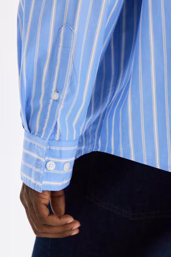 Рубашка из поплина свободного кроя