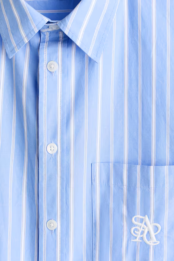 Рубашка из поплина свободного кроя